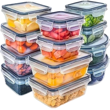 Frisch.Klar – Lebensmittel-Aufbewahrungsboxen mit 24 Etiketten